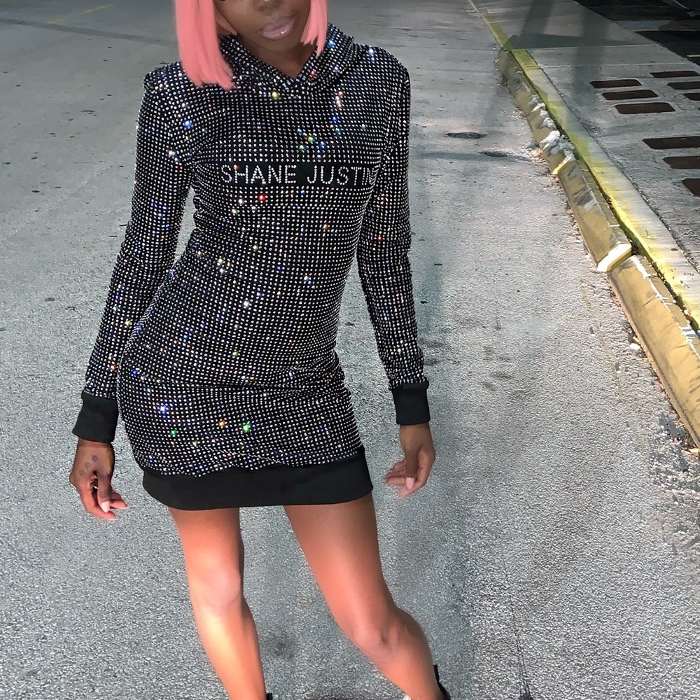 Shane justin rhinestone dress